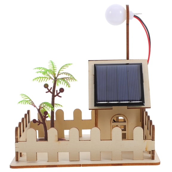 BESTYASH Solar Powered Lamp Kit Khaki Creative Design for Home and Garden 1Set