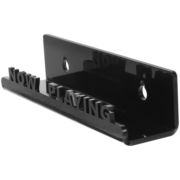 BESTYASH Space Saving Black Acrylic Wall Shelf for Vinyl Record and Cd Storage Organizer