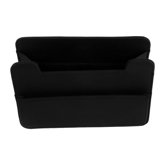 BESTYASH Space Saving Foldable Auto Trash Can Black PU Car Backseat Garbage Container