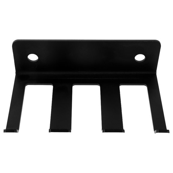 BESTYASH Space Saving Vertical Barbell Wall Mount Rack with Heavy Duty Black Steel