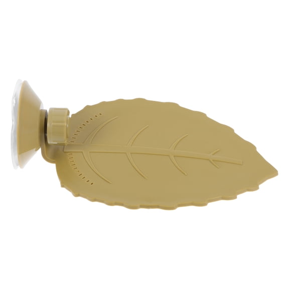 BESTYASH Spacious Khaki Turtle Basking Platform Leaf Design for Aquarium and Terrarium Decor