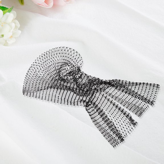 BESTYASH Black Rhinestone Hair Wraps with Tassel Charm for Weddings and Parties