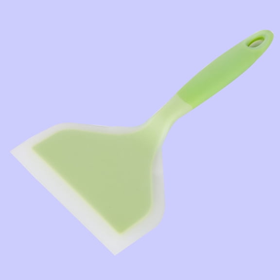 BESTYASH Spatula for Non Stick Frying Pan Light Green Silicone Non-stick Kitchen Utensil 1Pcs