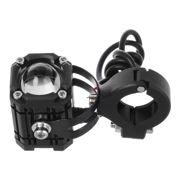 BESTYASH Black LED Motorcycle Fog Lights Dual Color Strobe Weatherproof Stylish