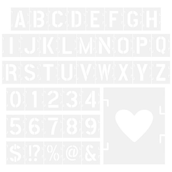 BESTYASH 1Set Custom Stencils for DIY Alphabet Letters and Wall Art Decoration