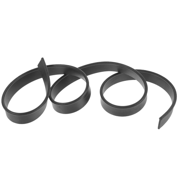 BESTYASH Squeegee Rubber Strip for Window Cleaning Black Rectangular 1Set