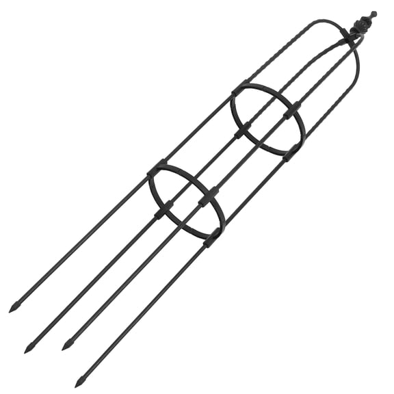 BESTYASH Stable Cucumber Trellis Obelisk Trellis Black Stainless Steel Climbing Frame 1Pcs