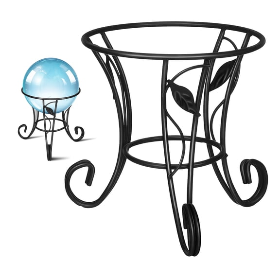 BESTYASH Stable Metal Crystal Sphere Stand Gazing Ball Holder for Kitchen and Living Room