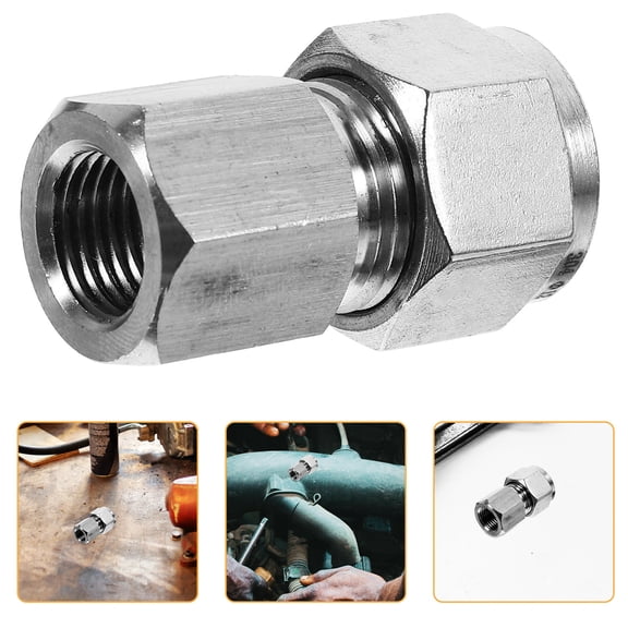 BESTYASH Compression Connector Air Compressor Fittings Silver Stainless Steel 1Pack