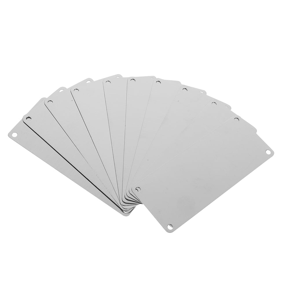 BESTYASH Stainless Steel Blank Name Plates for DIY Engraving Durable ...