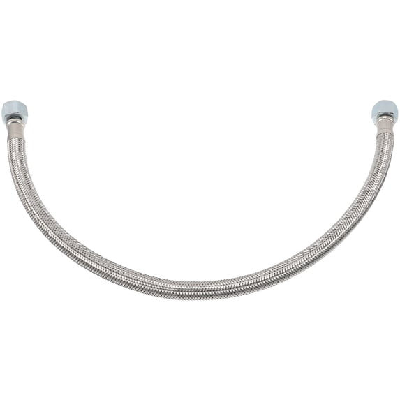BESTYASH Stainless Steel Braided Leader Hose for Air Compressor Heavy Duty Flexible Replacement Plated Silver