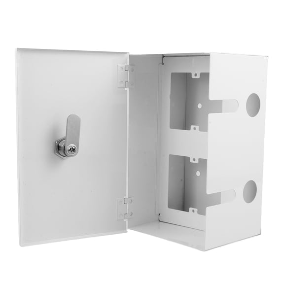 BESTYASH Stainless Steel Combination Lock Box for Electrical Outlets with Weather Resistant Security Cover