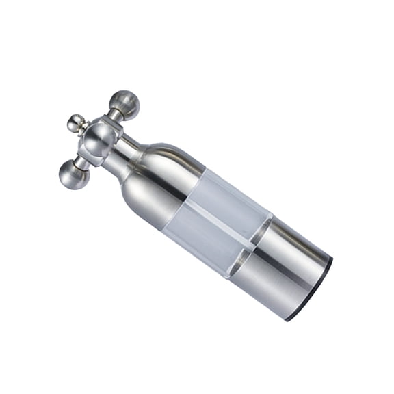BESTYASH Stainless Steel Manual Pepper Mill for Kitchen Use Ideal for Grinding Salt and Pepper Silver 7.5 Inch