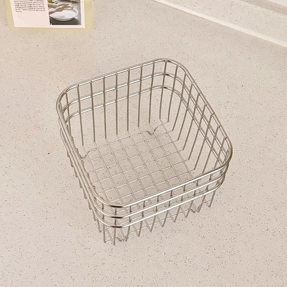 BESTYASH Stainless Steel Metal Wire Fruit Basket for Kitchen Counter with Large Opening and Air Circulation