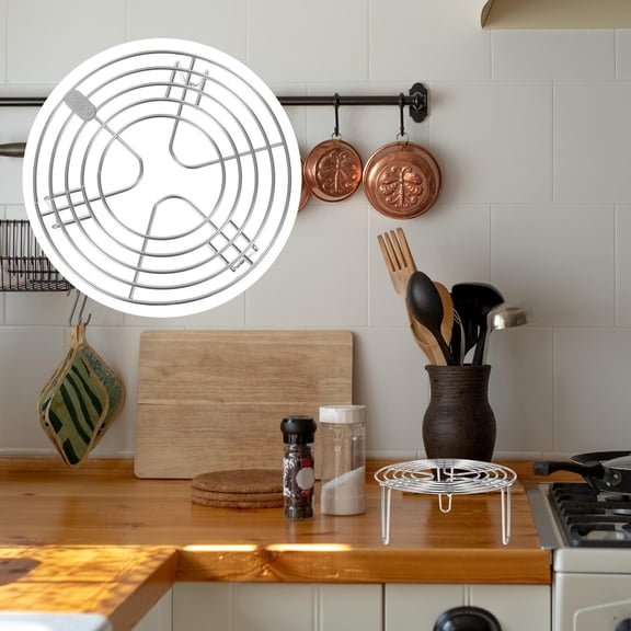 BESTYASH Stainless Steel Steamer Rack Round Multifunction Cooking Cooling and Baking Stand for Kitchen Use