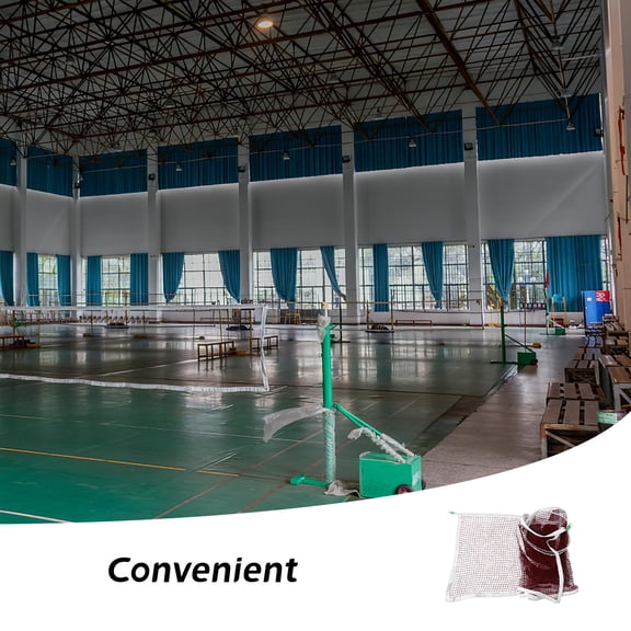 BESTYASH Standard Volleyball Net in Red Polyester, 1 Pack - Ideal for Friends and Recreational Play