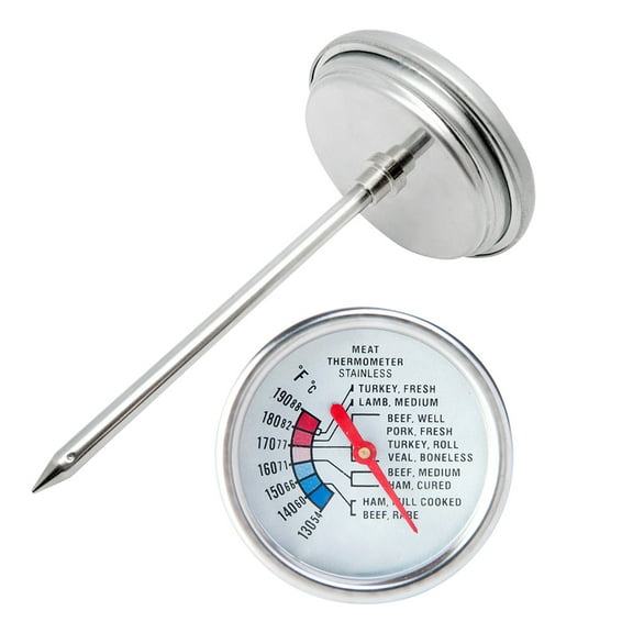 BESTYASH Steak Thermometer Stainless Probe with Clear Pointer Scale for Precise Cooking Temperature