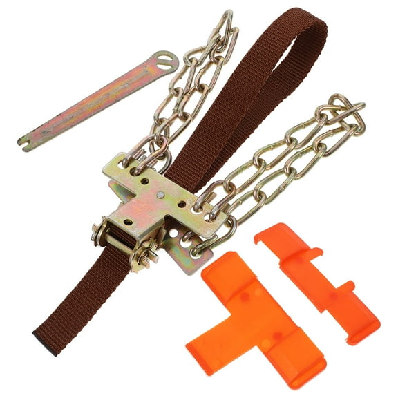 BESTYASH Steel Anti Skid Tire Chains with Thick Tpu Belt for Car Use in Snow Mud Sand Assorted Colors