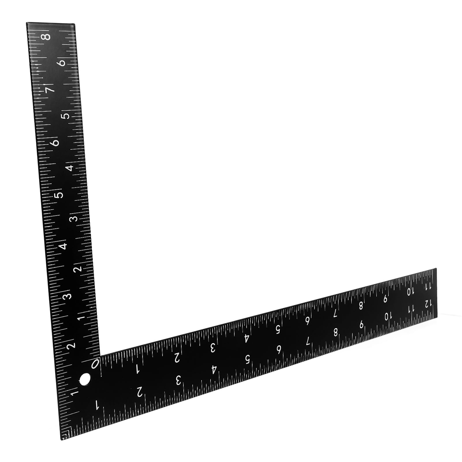 BESTYASH Steel Carpenter Square Ruler, Black L-Shaped Right Angle ...