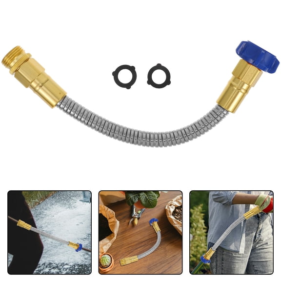 BESTYASH Steel Garden Hose Extension for Outdoor Use, Water Hose 1 Piece