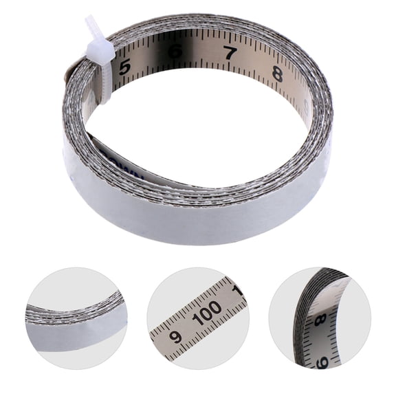BESTYASH Self Adhesive Carbon Steel Measuring Ruler for Woodworking and Sawing Machine Surfaces