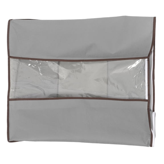 BESTYASH Storage Bins for Clothes Quilt Storage Bag Nonwoven Grey 1Pack for Dormitory