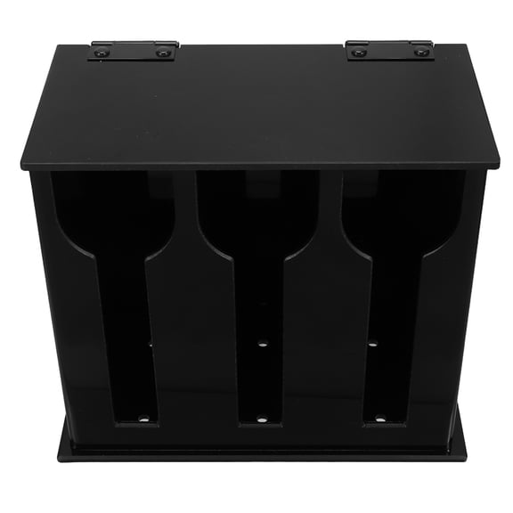 BESTYASH Black Acrylic Cutlery Stand with Draining Function for Kitchen Countertop and Home Organization