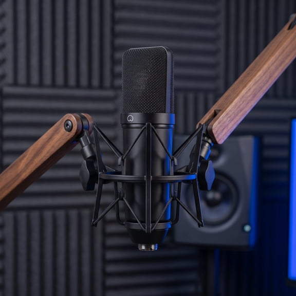 BESTYASH Black Metal Condenser Microphone Body for Studio Recording, Podcasting, and Live Streaming Setup