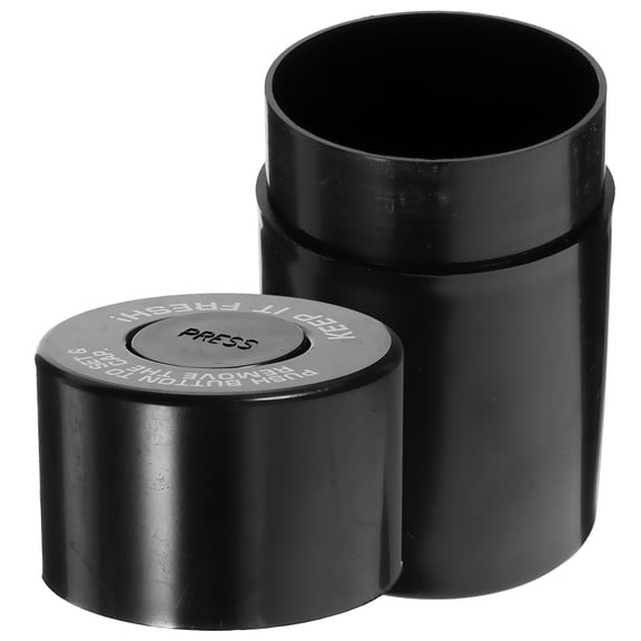 BESTYASH Sturdy Black Airtight Storage Jar for Kitchen Use with Practical Seal and Lid