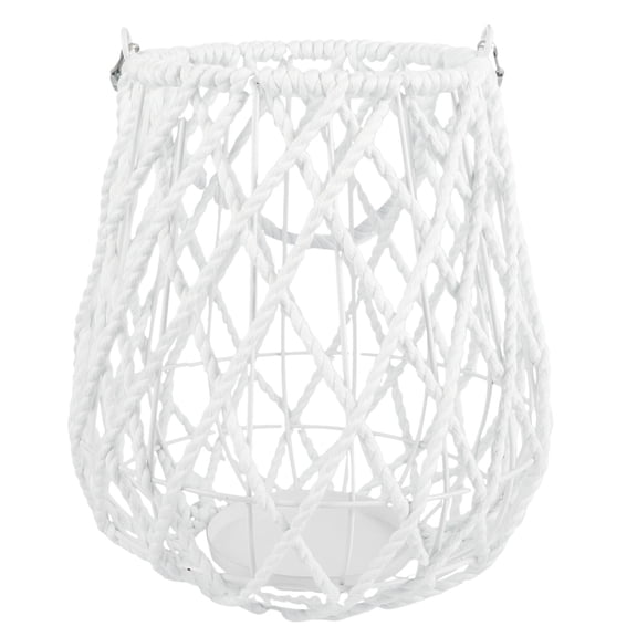 BESTYASH Sturdy Woven Wind Lantern Iron Cotton Romantic Home Decor Wedding Decoration