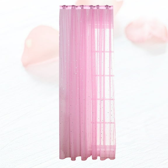 BESTYASH Pink Voile Curtains for Windows Dispersing Sunlight and Adding Modern Decor