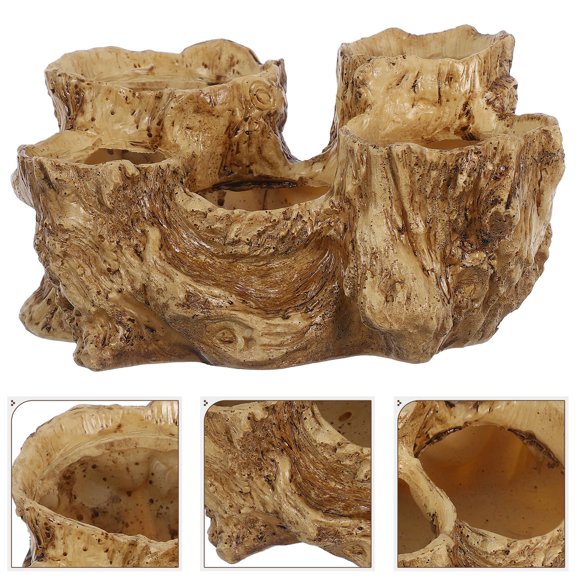 BESTYASH Succulent Planter with Six Compartments Resin Tree Root Shaped