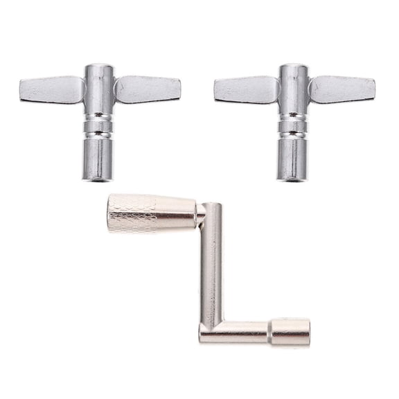 BESTYASH 3-Piece Drum Set Tuning Wrench Kit Metal Drum Key Adjustment Tool for Drummers