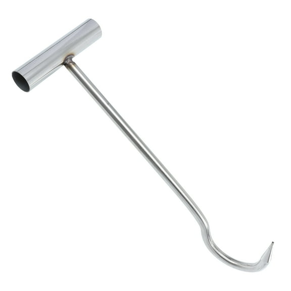 BESTYASH T Shaped Boning Hooks Stainless Steel for Food Service Workers Silver 1Pack 11.8*3.9*3.5in