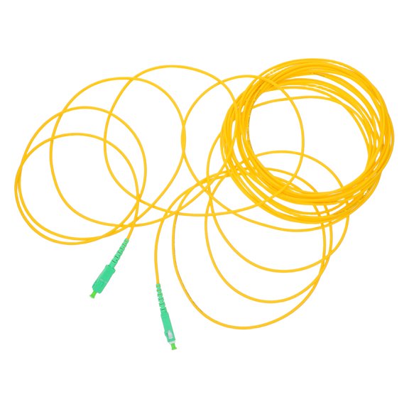 BESTYASH Telecommunication Single Mode Fiber Optical Fiber Patch Cord Green PVC Fast and Stable Transmission 1Pack