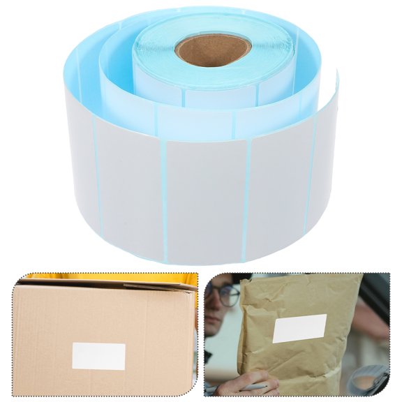 BESTYASH Thermal Barcode Labels Roll White for Direct Printing on Shipping and Inventory Tasks