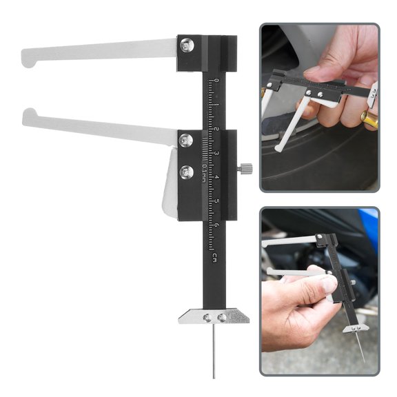 BESTYASH Tire Gauge Depth Tyre Tread Gauge Alloy Vehicle Maintenance Tool For Automotive Maintenance 1Pack
