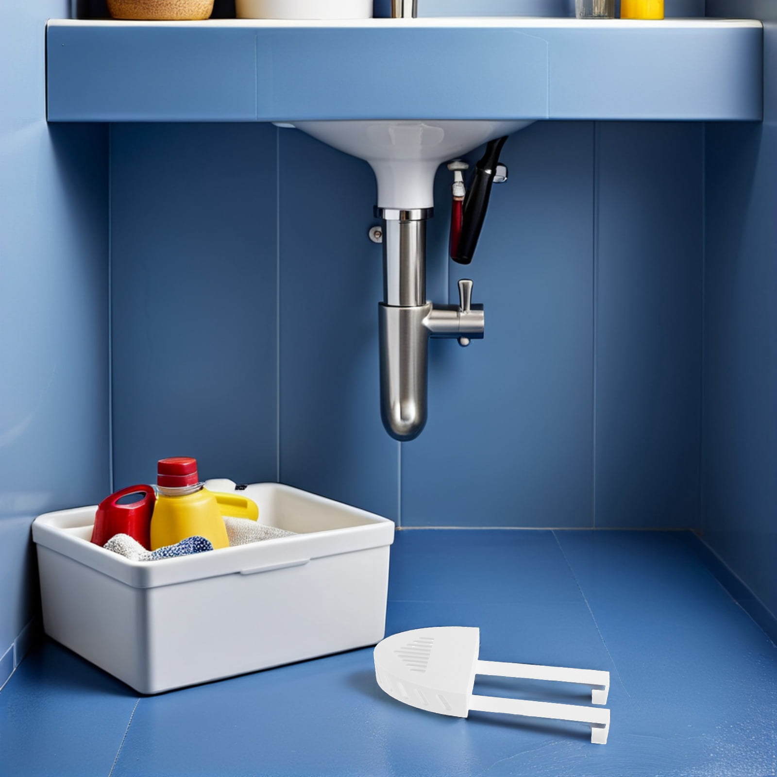 BESTYASH Toilet Tank Basket Holder in White for Easy Installation and ...