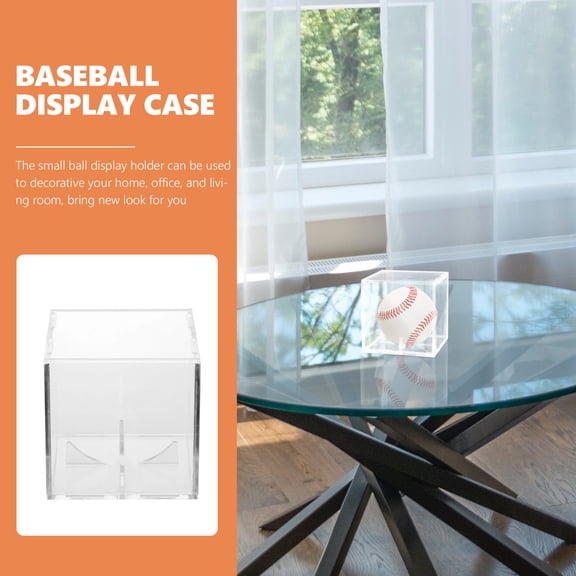 BESTYASH Transparent Acrylic Baseball Display Case for Durable Storage and Clear Collection Display