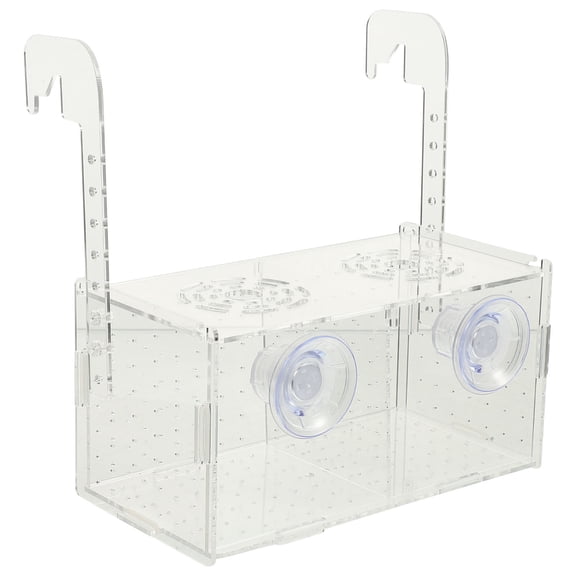 BESTYASH Transparent Acrylic Betta Fish Tank with Divider for Breeding and Isolation in Aquarium