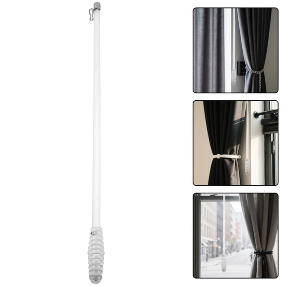 BESTYASH Transparent Acrylic Curtain Pull Rod for Home Use with Modern Elegant Design and Smooth Operation