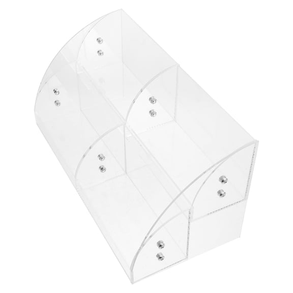 BESTYASH Clear Acrylic Makeup Storage Organizer Box for Vanity and Bathroom Countertop Display