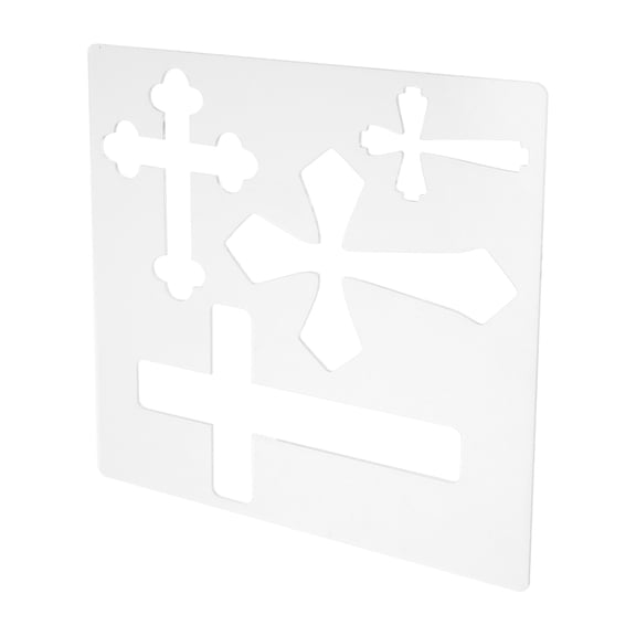 BESTYASH Transparent Acrylic Router Template for Wood Precision Cross Inlay DIY Woodworking Craft Stencil
