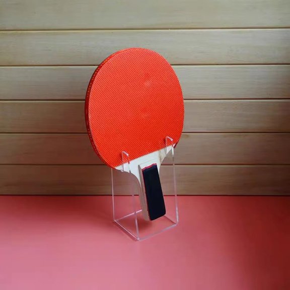 BESTYASH Table Tennis Bat Display Holder Clear Acrylic Base for Home and Indoor Display