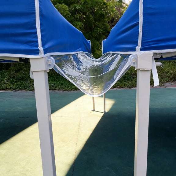 BESTYASH Transparent Canopy Tent Water Drainage Gutter with Quick Install for Outdoor Market and Camping