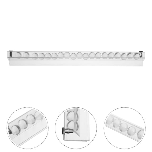 BESTYASH Transparent Food Ticket Holder Rail for Kitchen Wall Mounted Receipt Organizer