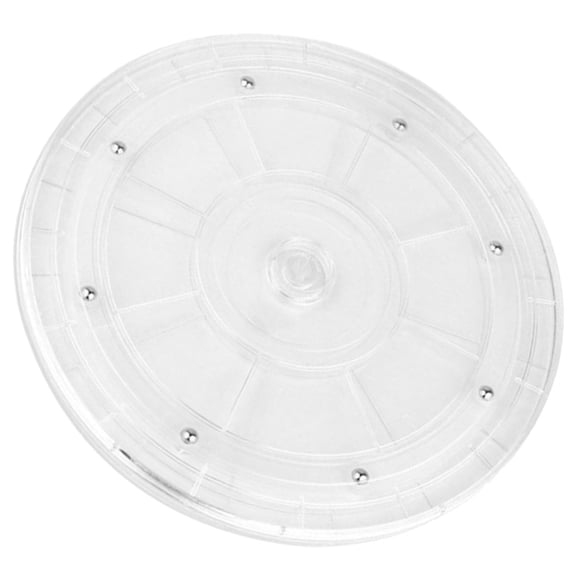 BESTYASH Transparent Rotating Turntable Kitchen Storage Tray with Smooth Surface and Anti Skid Design