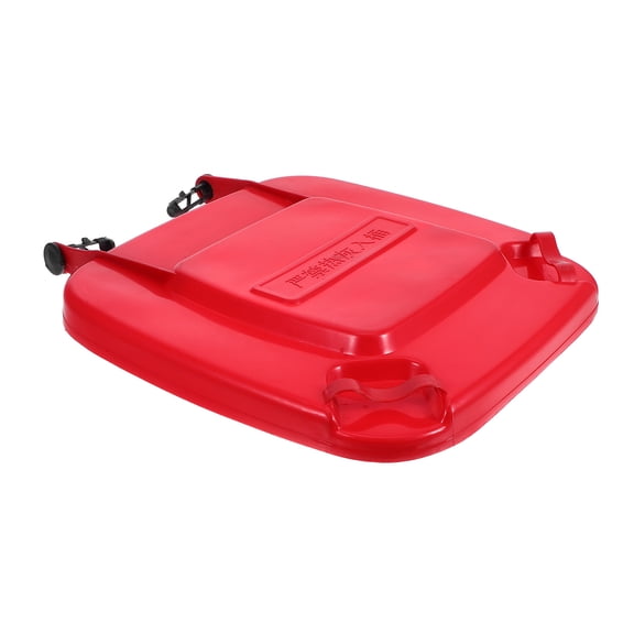 BESTYASH Trash Bin Lid Replacement Red Plastic Ergonomic Flip Design Ideal for Homeowners 1Pcs