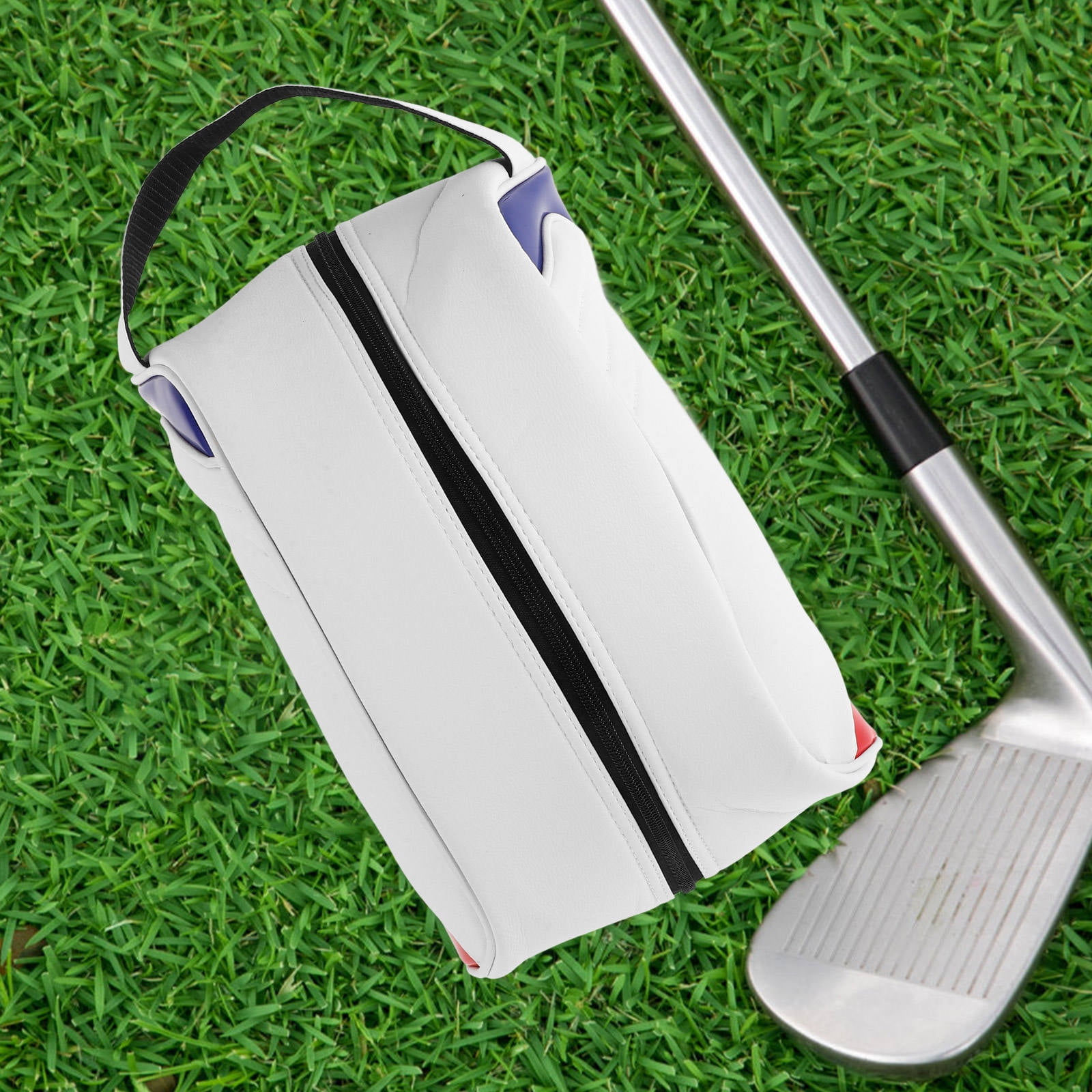 BESTYASH Portable Golf Shoe Bag Multi-Functional White Storage Bag for Travel 1Pack