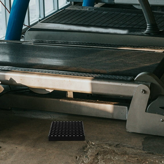 BESTYASH Rubber Treadmill Mat for Home Gym, Noise Reducing Floor Padding, Workout Equipment Mat